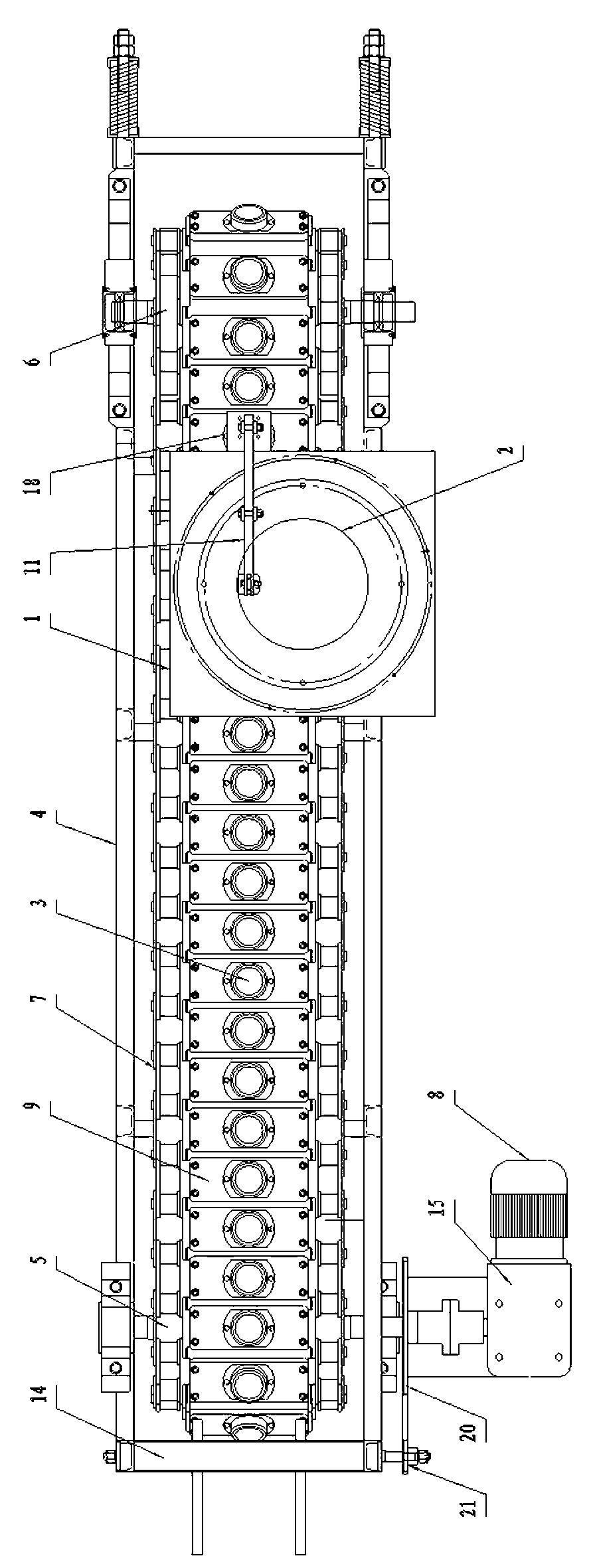 Small-size magnesium ingot casting machine