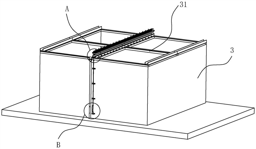 A roof gutter and its construction method