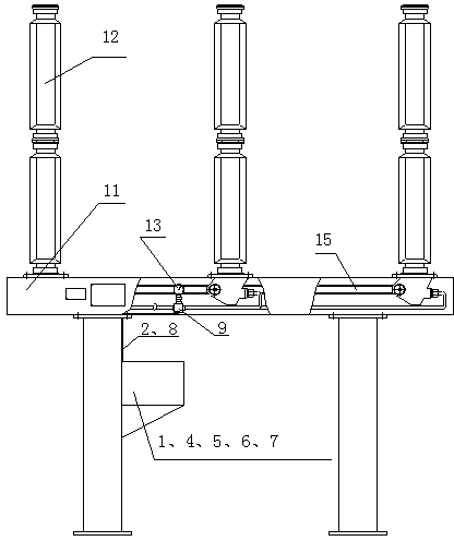 Sulfur hexafluoride high-voltage circuit breaker for cold region