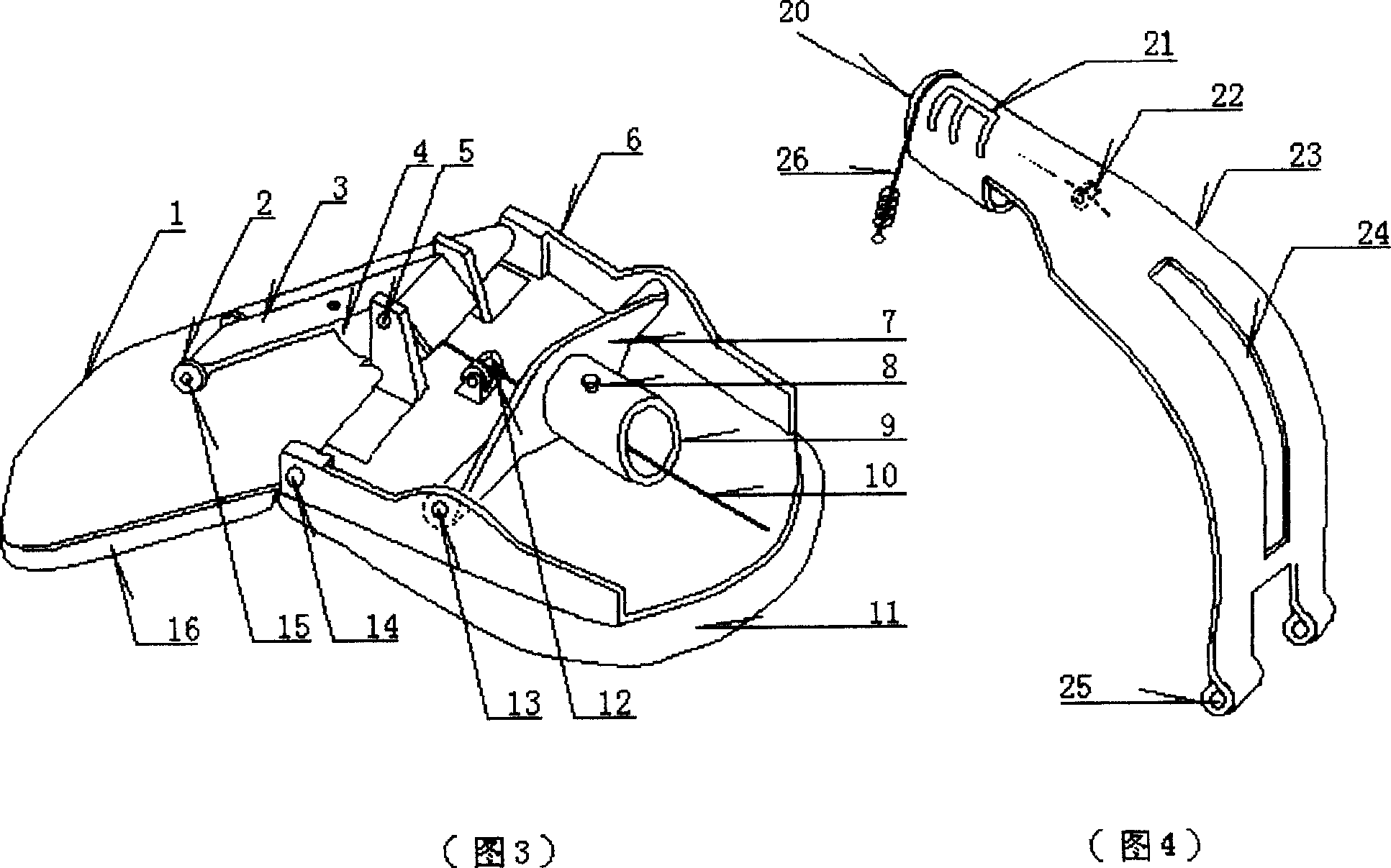 Bra-style C-shaped artifical breast massage device