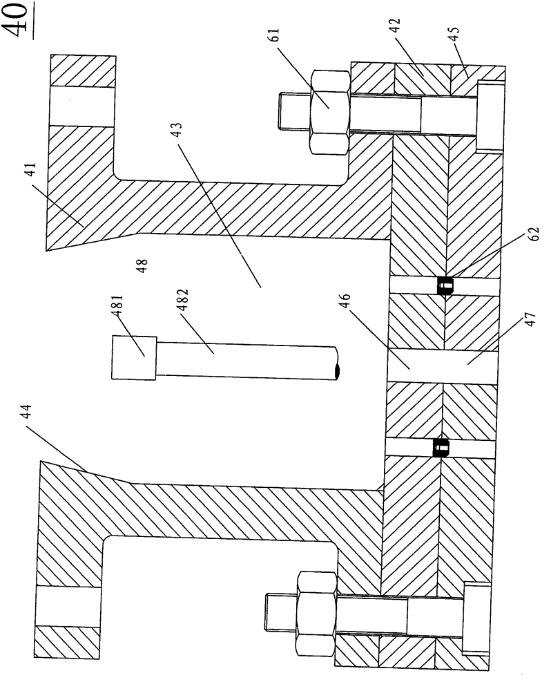 Die and method for angular extrusion forming of annular channel of magnesium alloy cup-shaped component