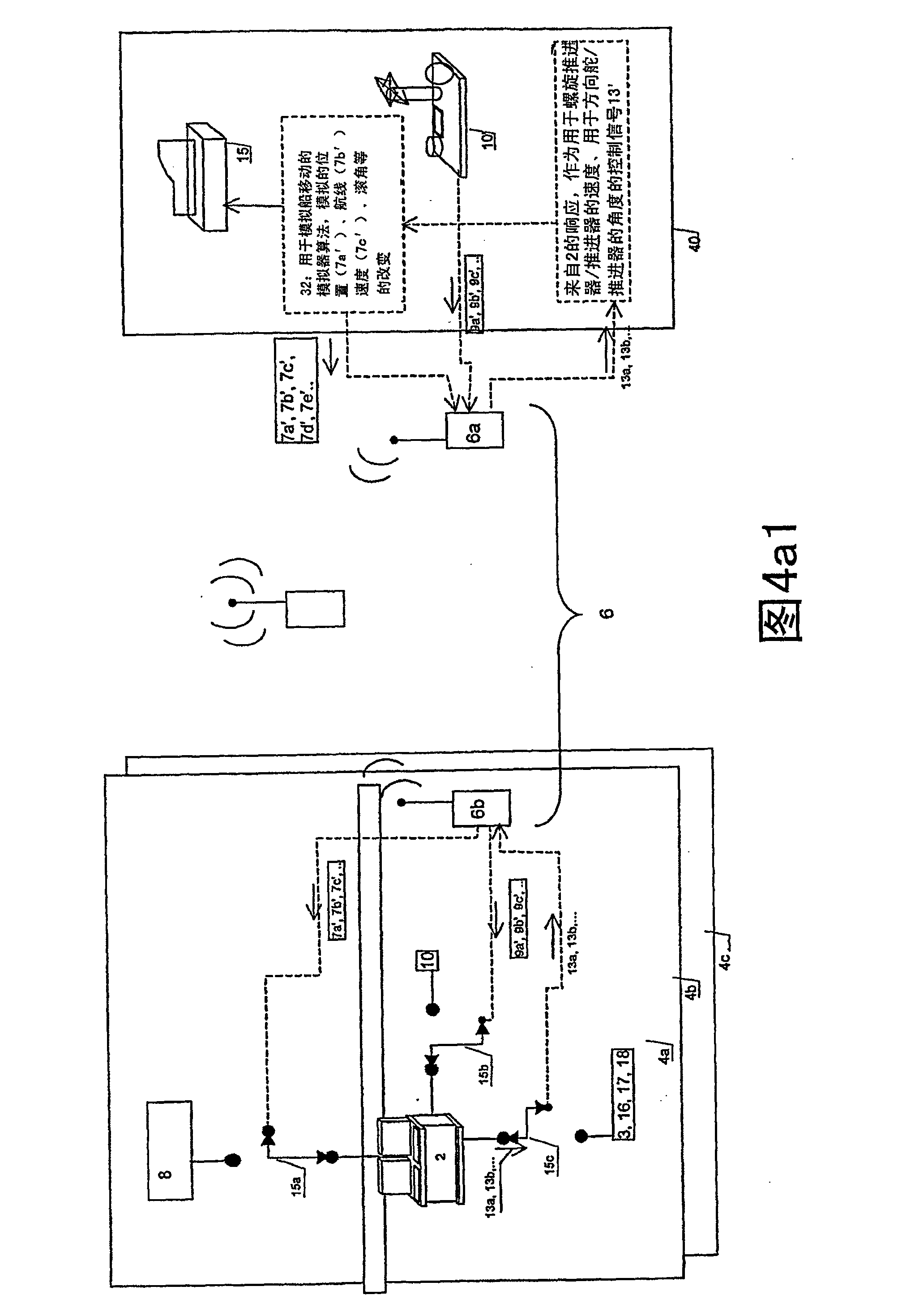 Method and system for testing a control system of a marine vessel