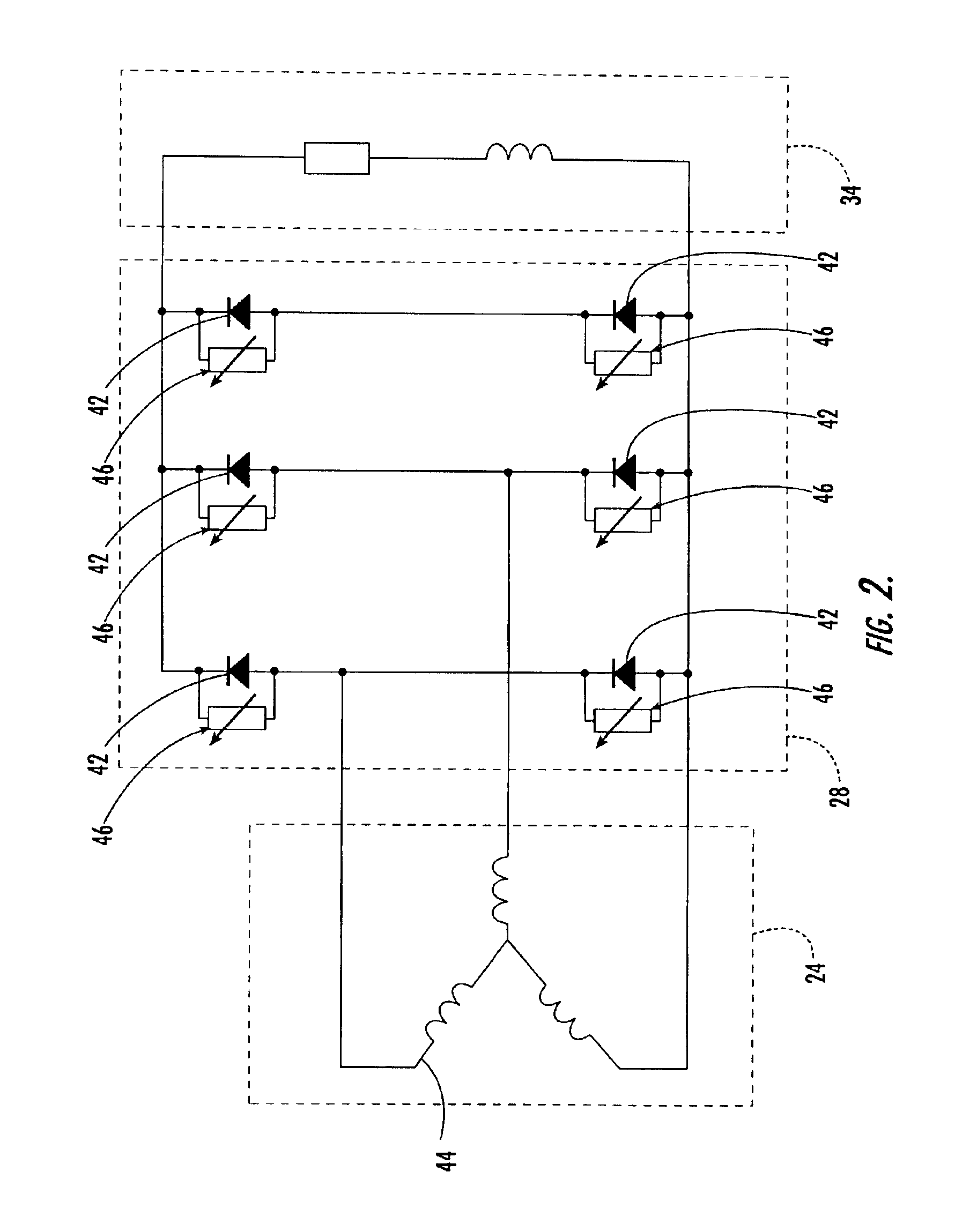 Protected exciter for an electrical power generator and associated methods