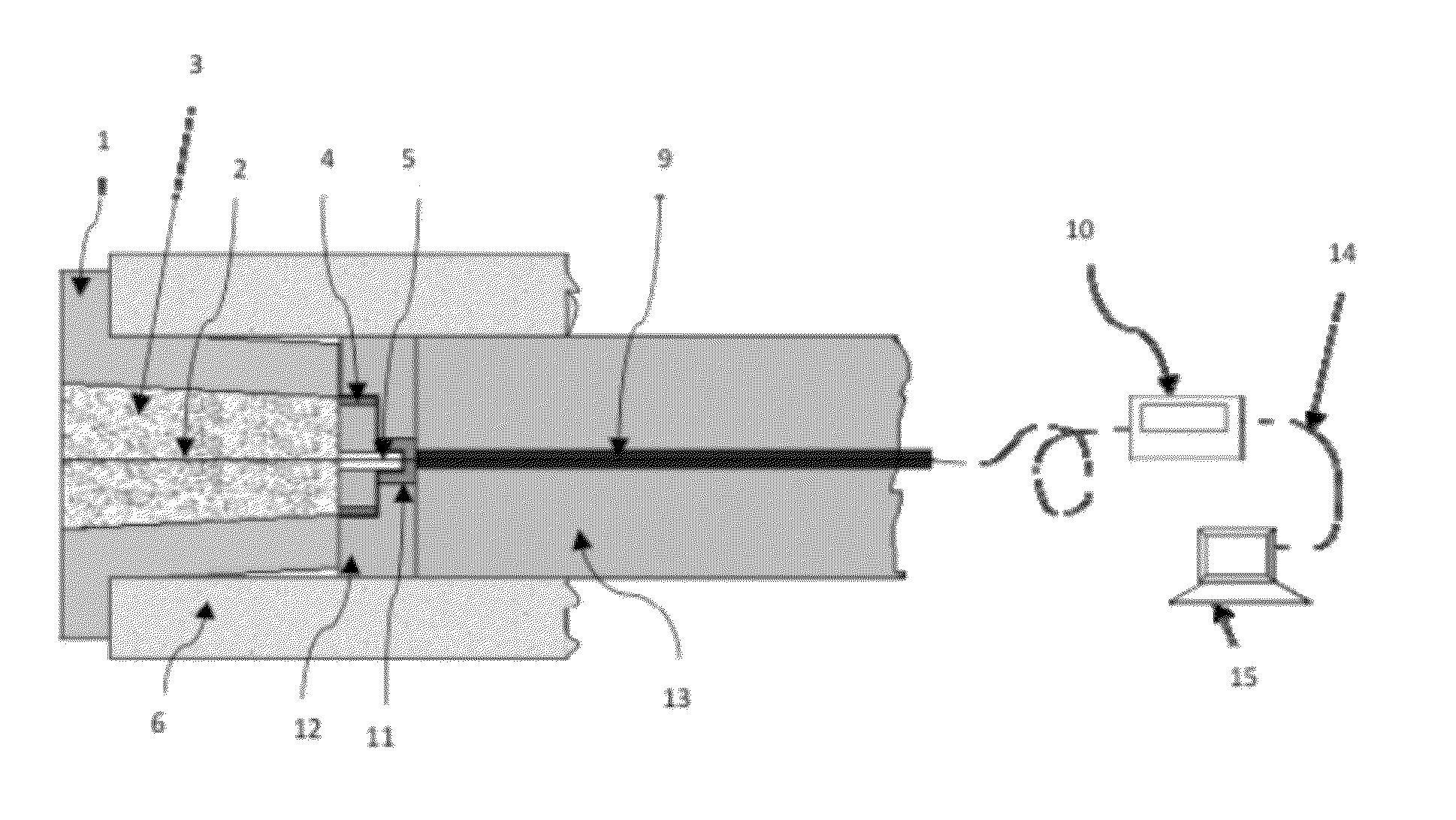 Immersion type sensor for measuring temperature