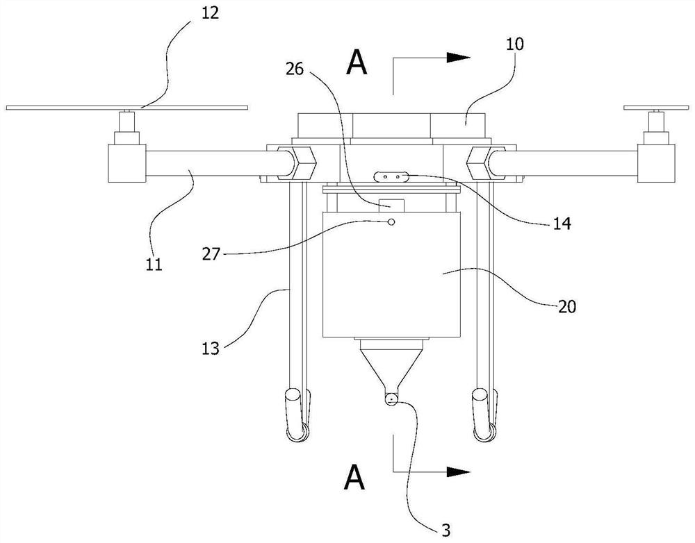 Multipurpose device for repairing cracks by microorganisms based on unmanned aerial vehicle