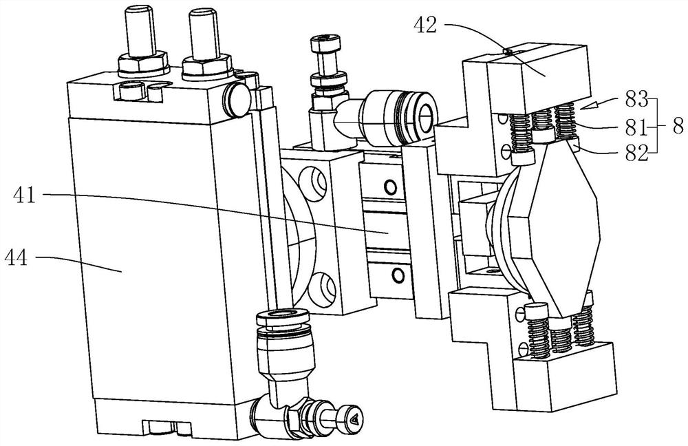 Edging full-automatic feeding and discharging machine