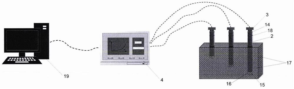 Device and method for measuring moisture diffusion coefficient of cement-based material