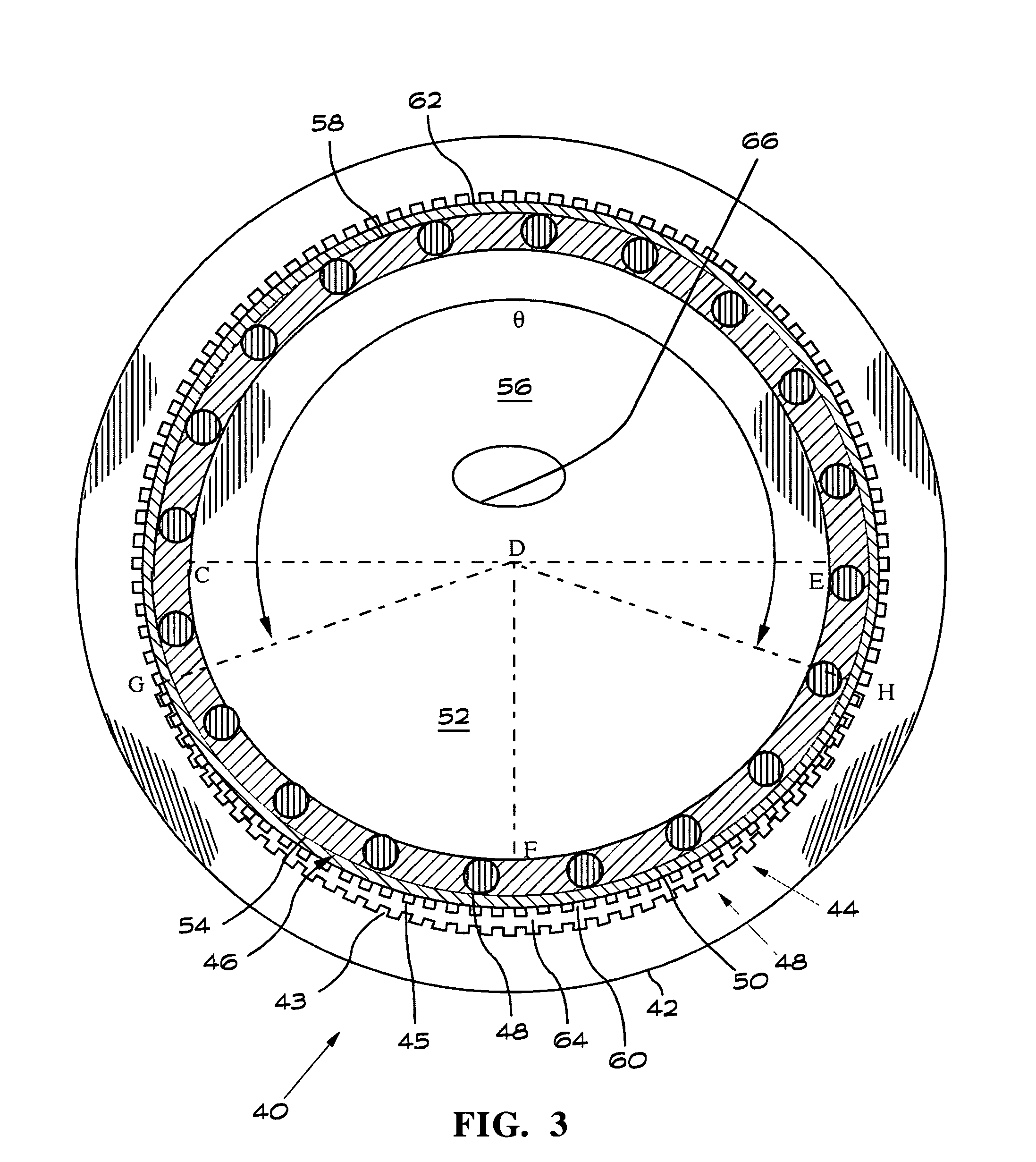 Harmonic drive gear assembly with asymmetrical wave generator and associated flexspline