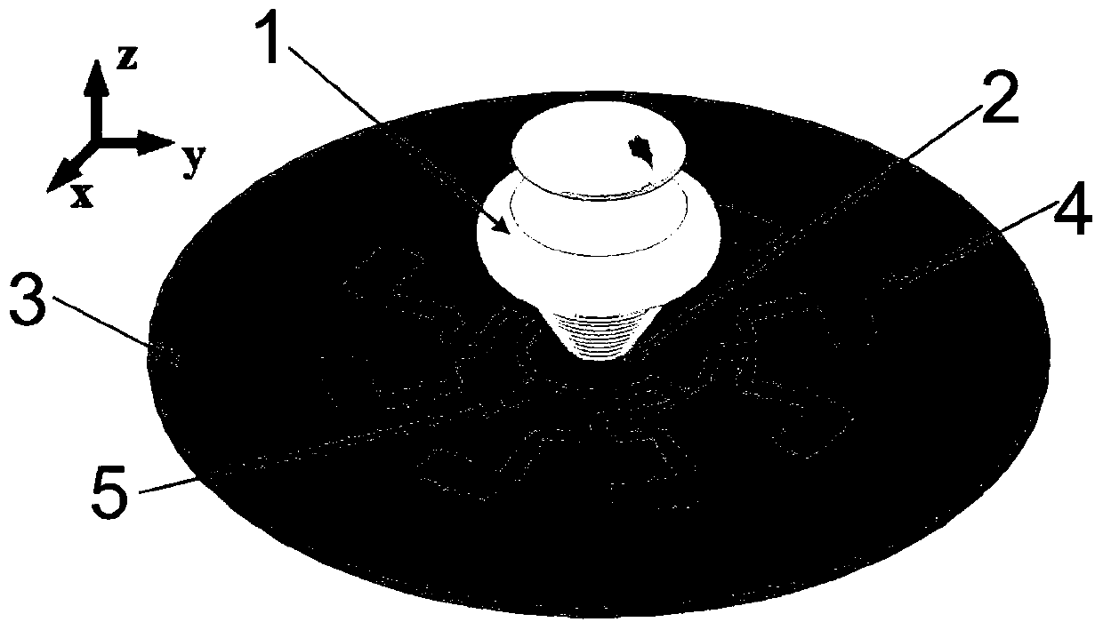 Omnidirectional indoor distribution antenna applied to 5G communication