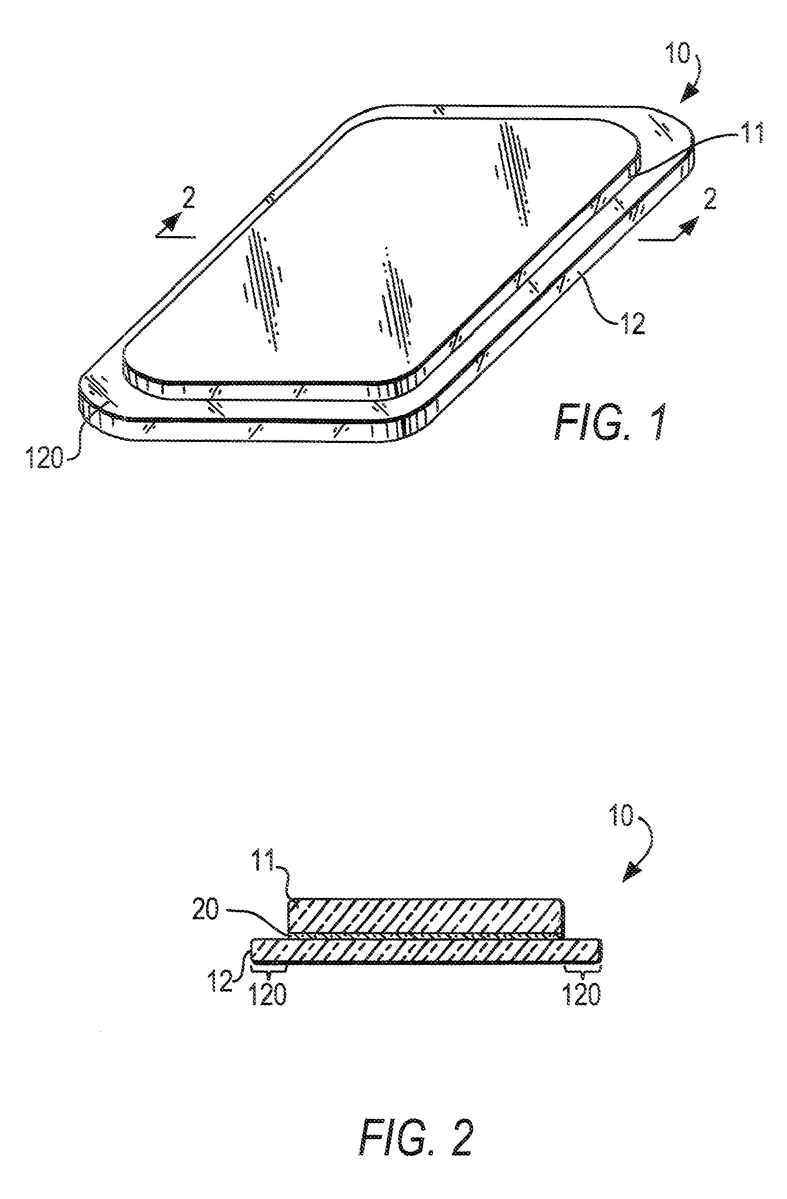 Laminated display window and device incorporating same