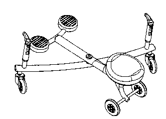 X-shaped scooter