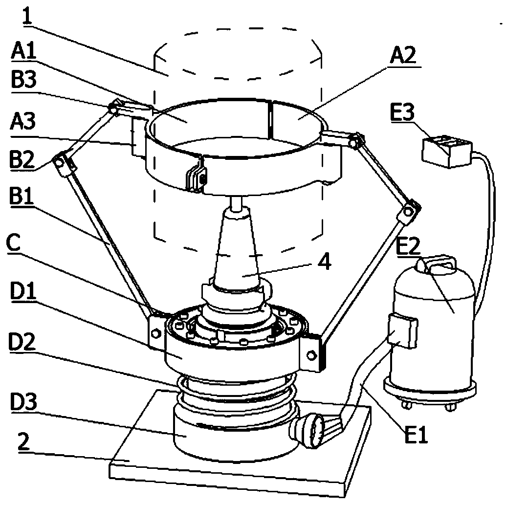 Multi-adaptive quick mounting type attached air cooling dedusting device