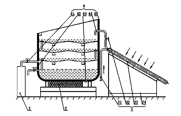 Device for seawater desalination by utilizing clean energy sources