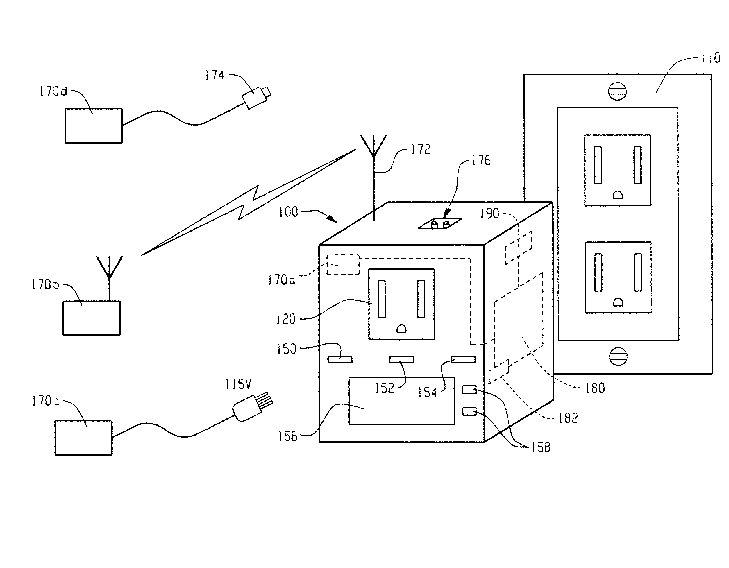 Smart plug with internal condition-based demand response capability