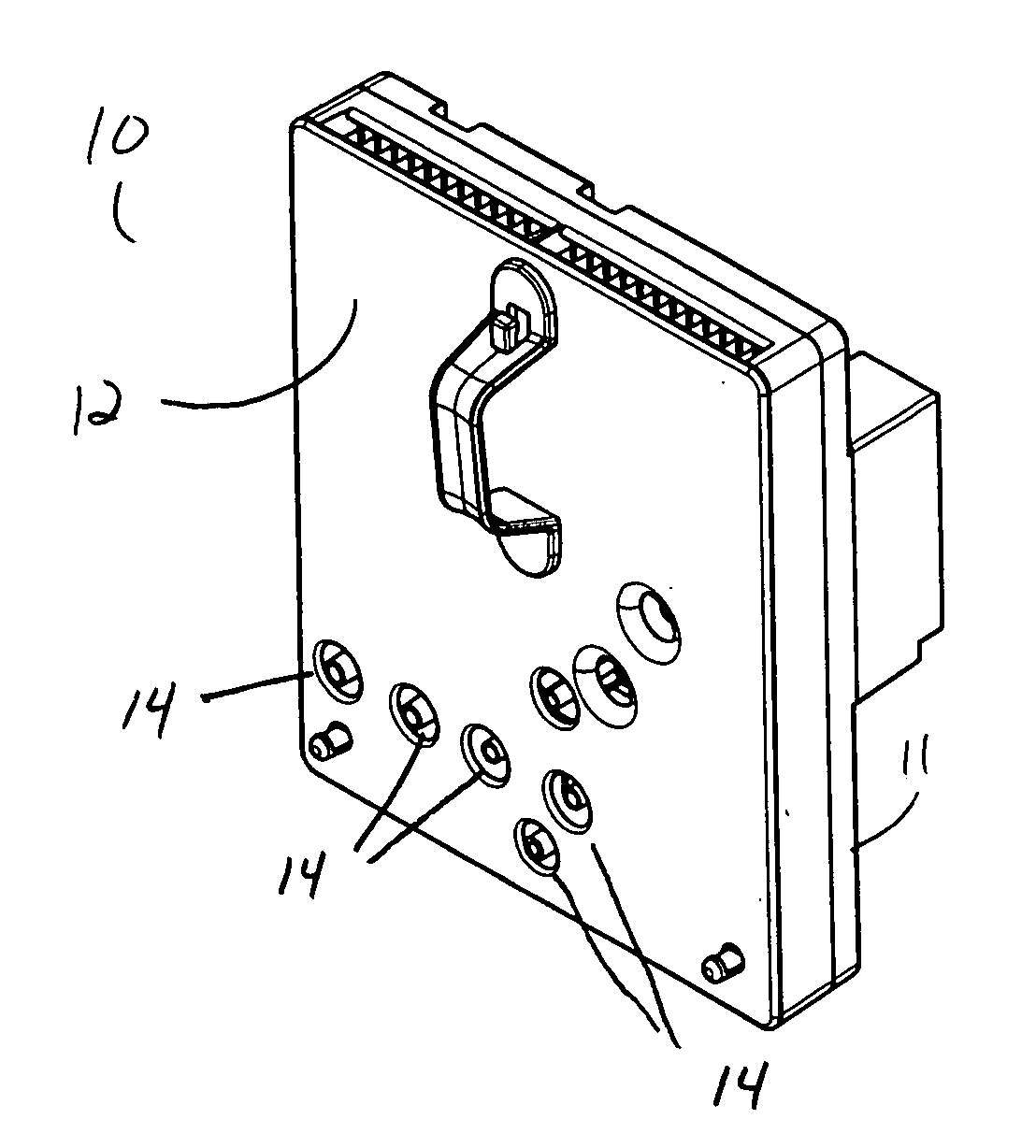 Cassette having elastomeric clamping ribs