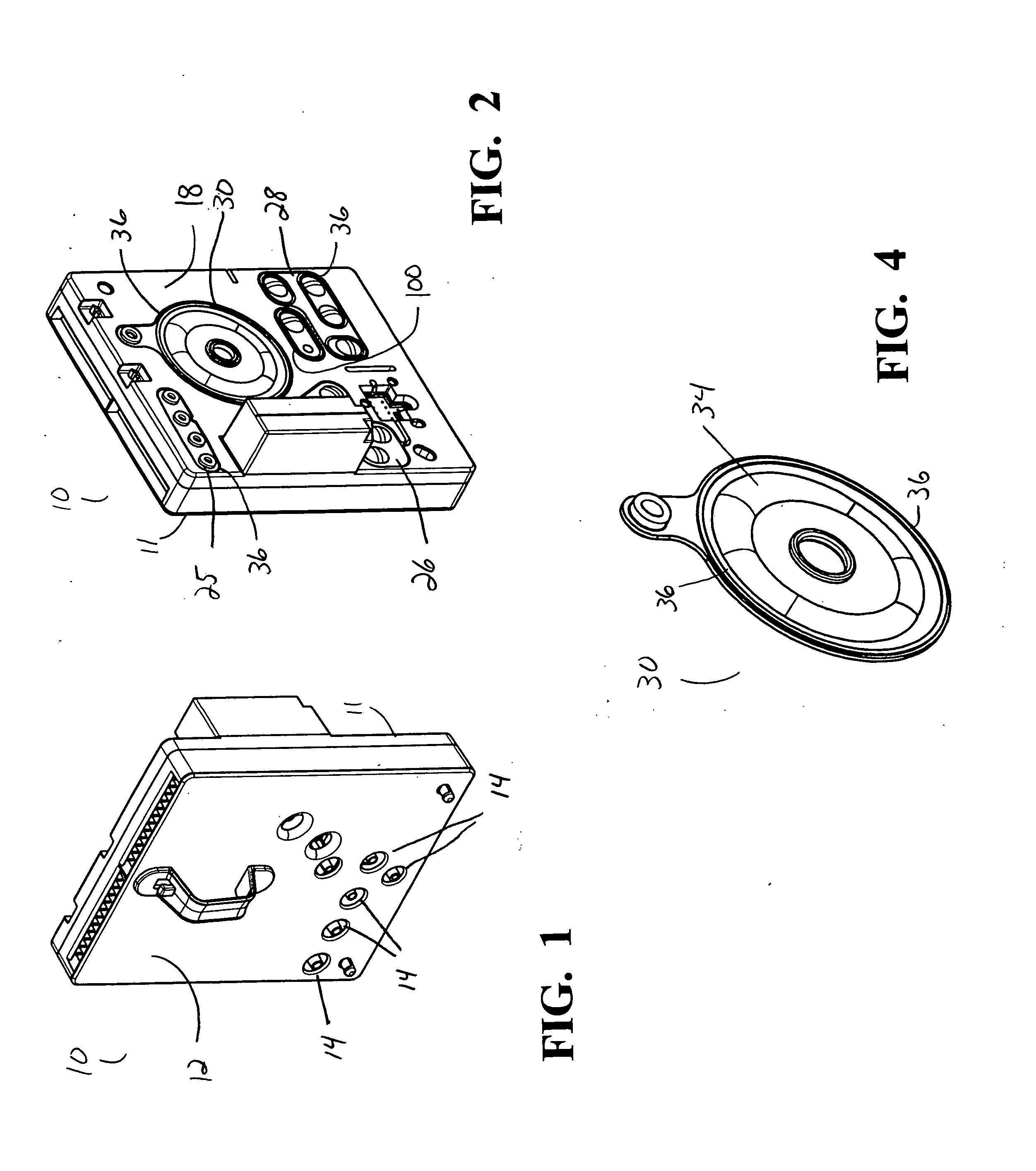 Cassette having elastomeric clamping ribs