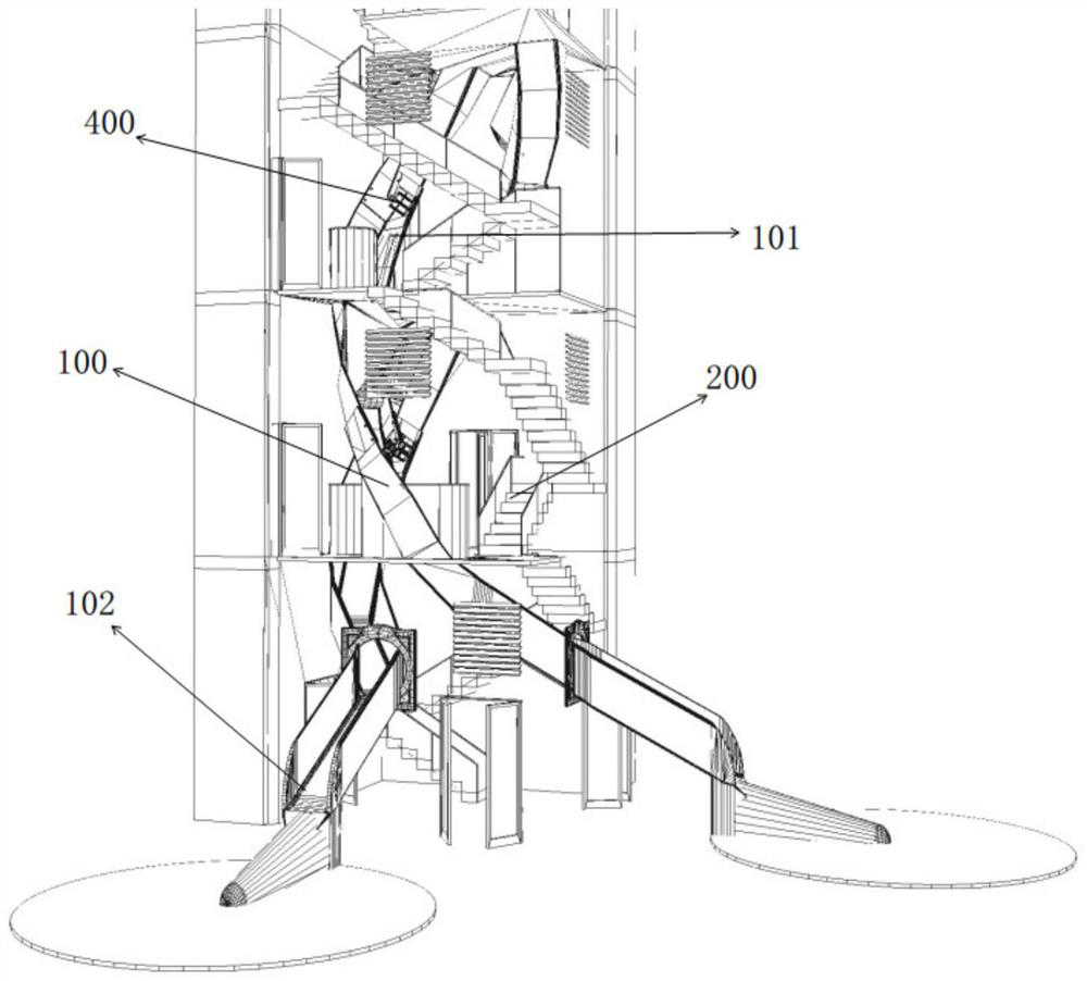 A barrier-free escape system for high-rise buildings