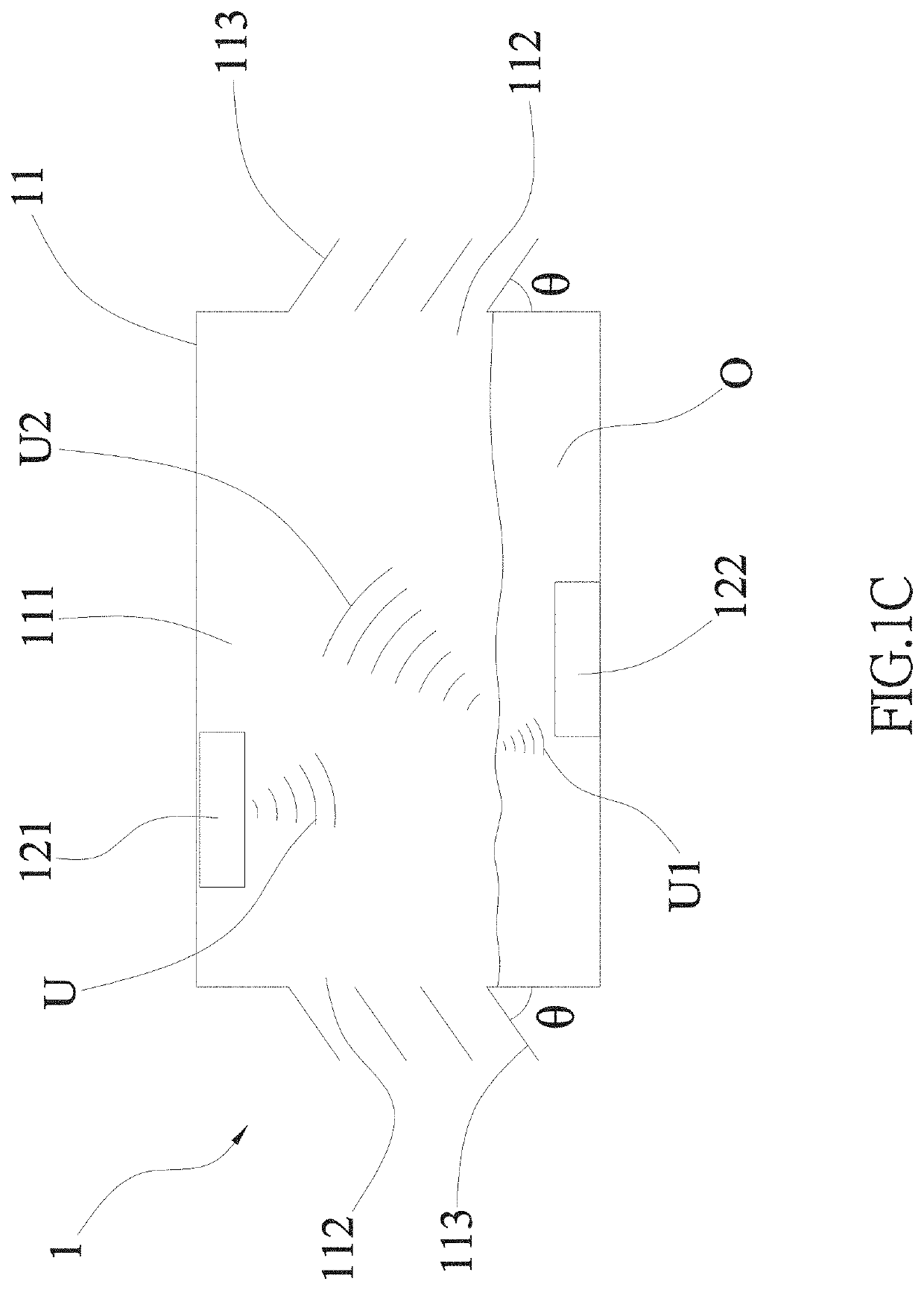 Escape system for a sinking car and ultrasonic component thereof