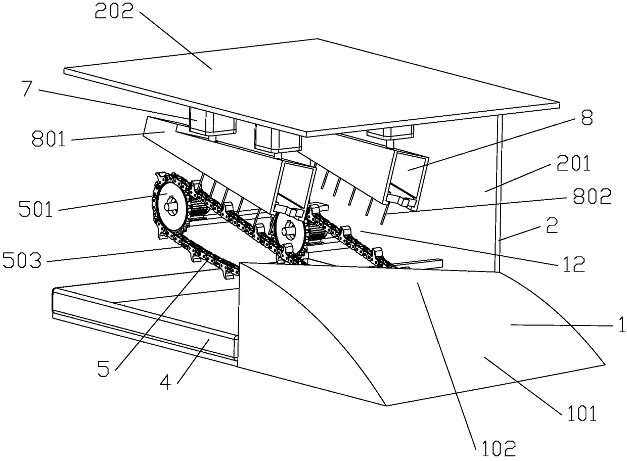 Berry fruit vibration harvesting device with branch supporting function