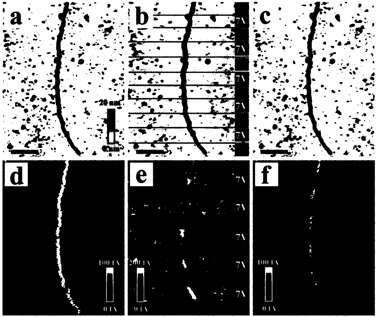 Method for constructing conjugated polymer nano-conductive pattern by scanning probe