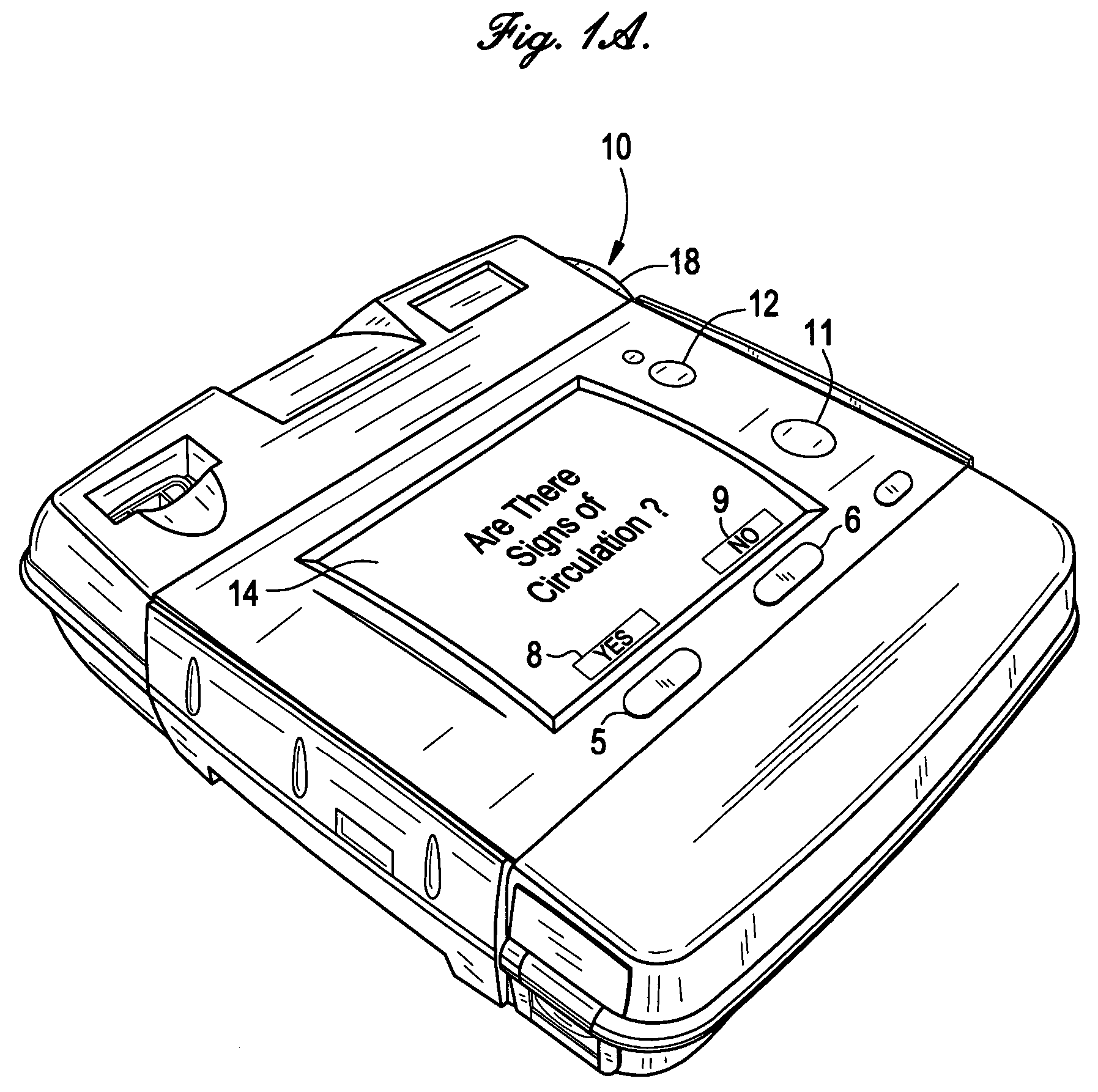 AED with user inputs in response to prompts