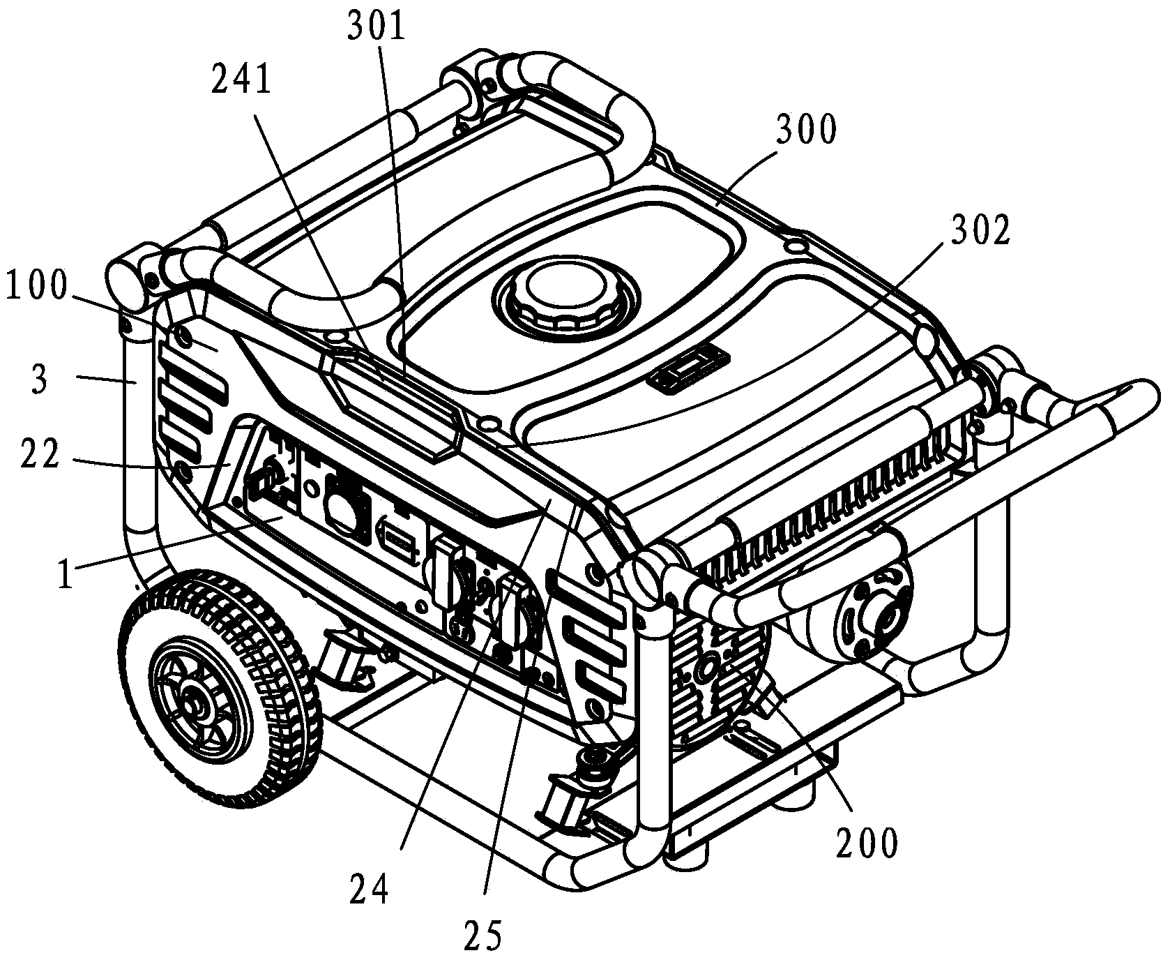 Rear cover of panel