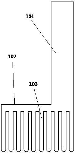 Waste heat utilization heat pipe system of trapezoidal air channel