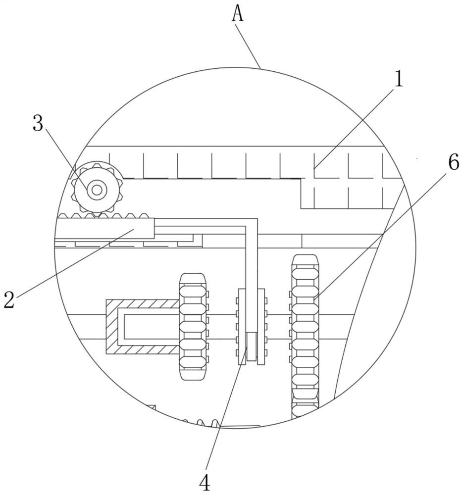 Energy-saving and environment-friendly multi-layer steel plate rolling and automatic punching device