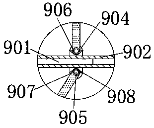 Gluing device for bamboo wood product production