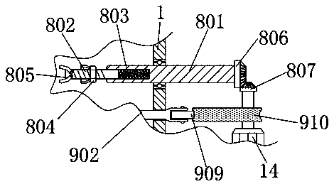 Gluing device for bamboo wood product production