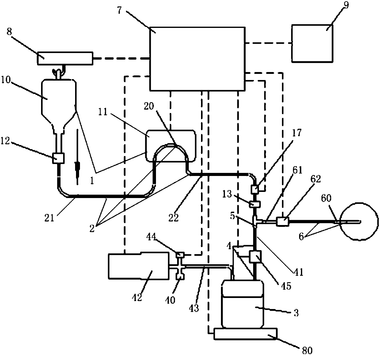 Automatic urinary sediment rinsing machine with negative pressure decompression protection function and application method