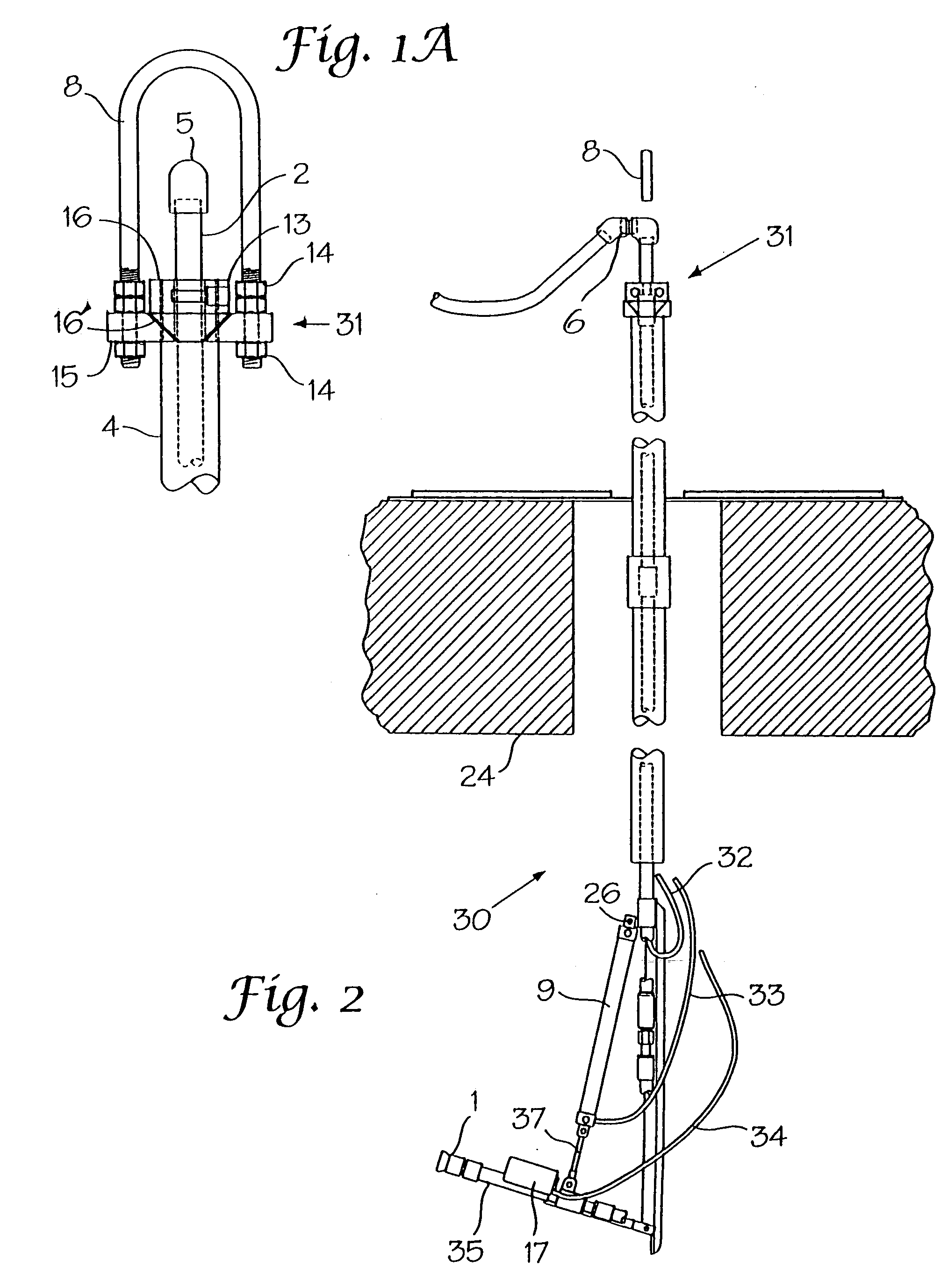 Directed spray mast