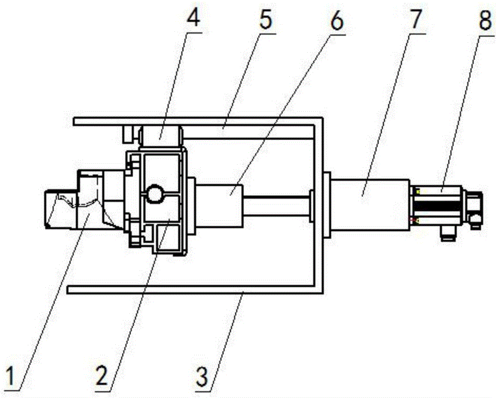 Horizontal moving device of yarn holder crossbeam