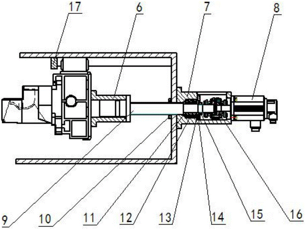 Horizontal moving device of yarn holder crossbeam