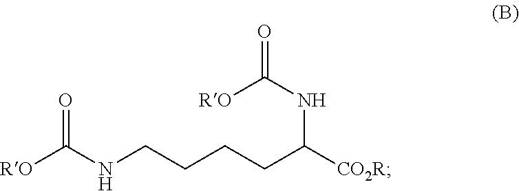 Process for preparing diisocyanates based on lysine