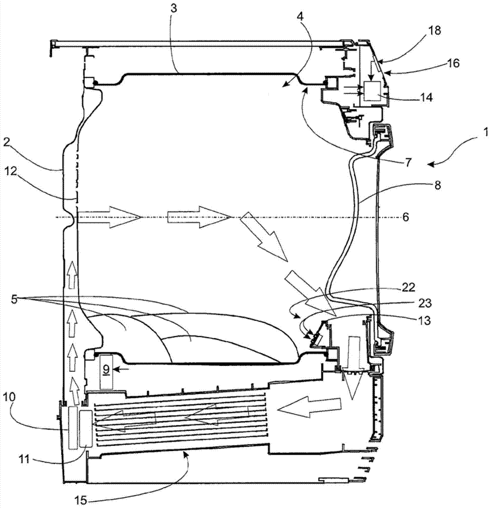 Method of controlling a rotatable tumble dryer and a rotatable tumble dryer implementing the method