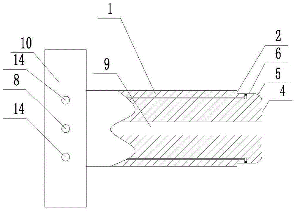 Punch for internal high pressure forming