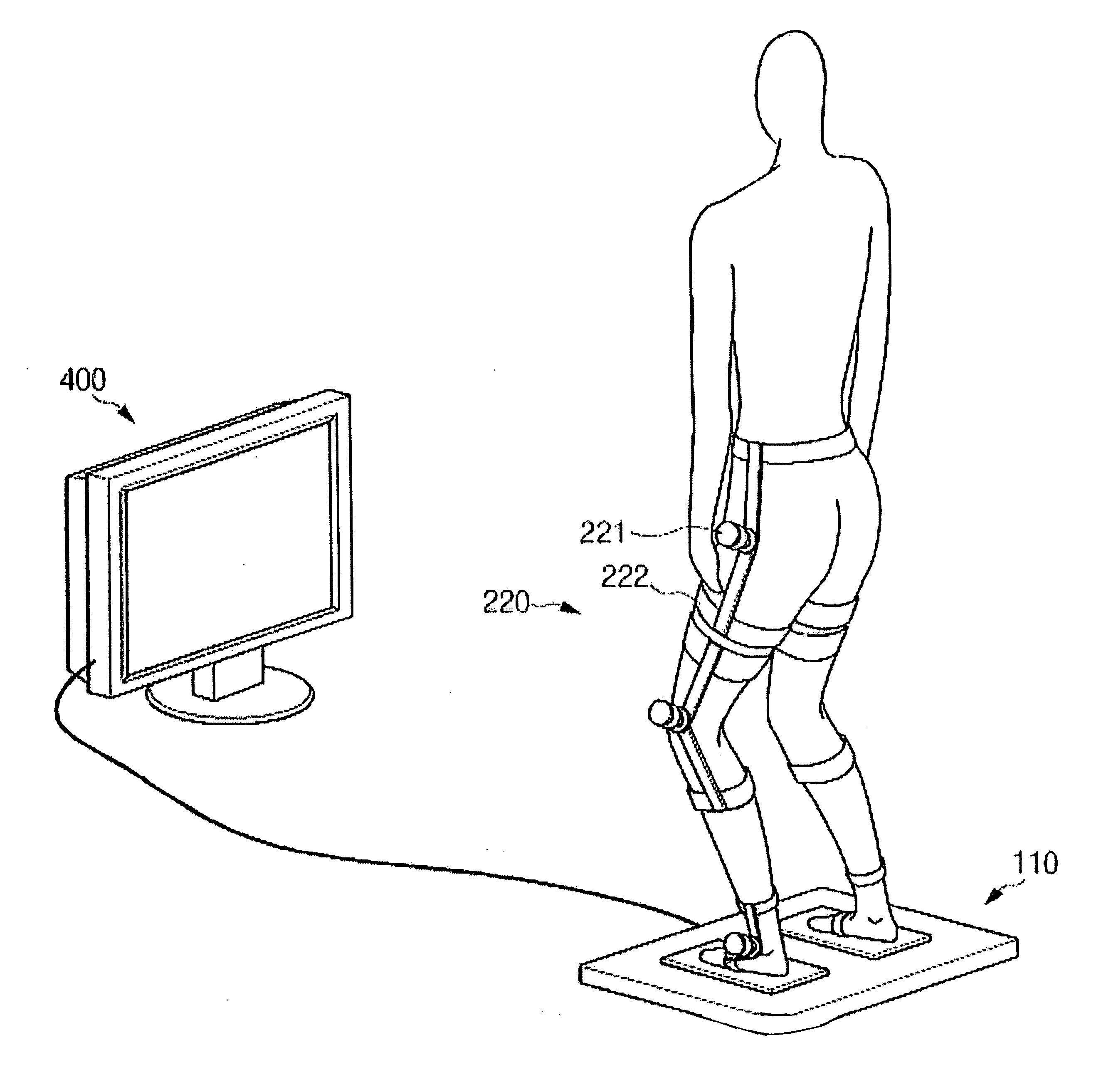 Apparatus and method for lower-limb rehabilitation training using weight load and joint angle as variables