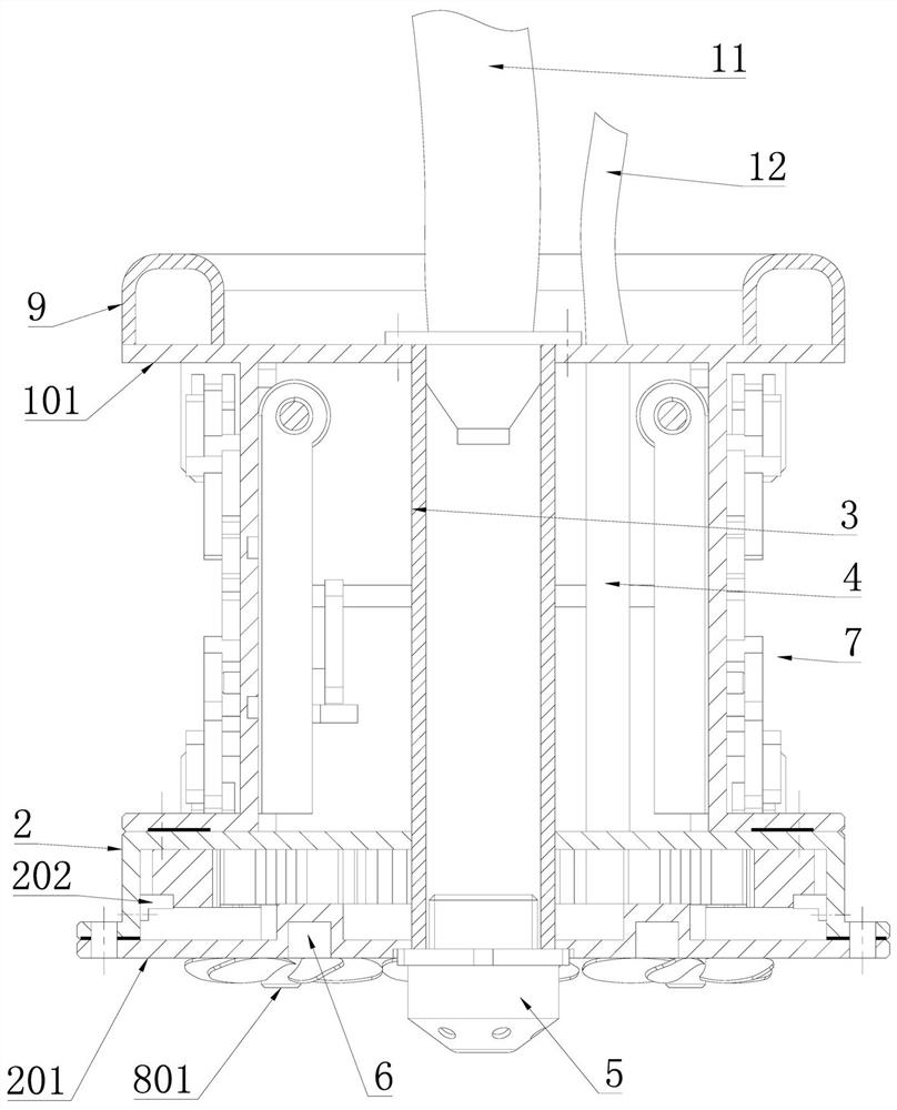 Self-adaptive municipal sewage sludge mixing machine