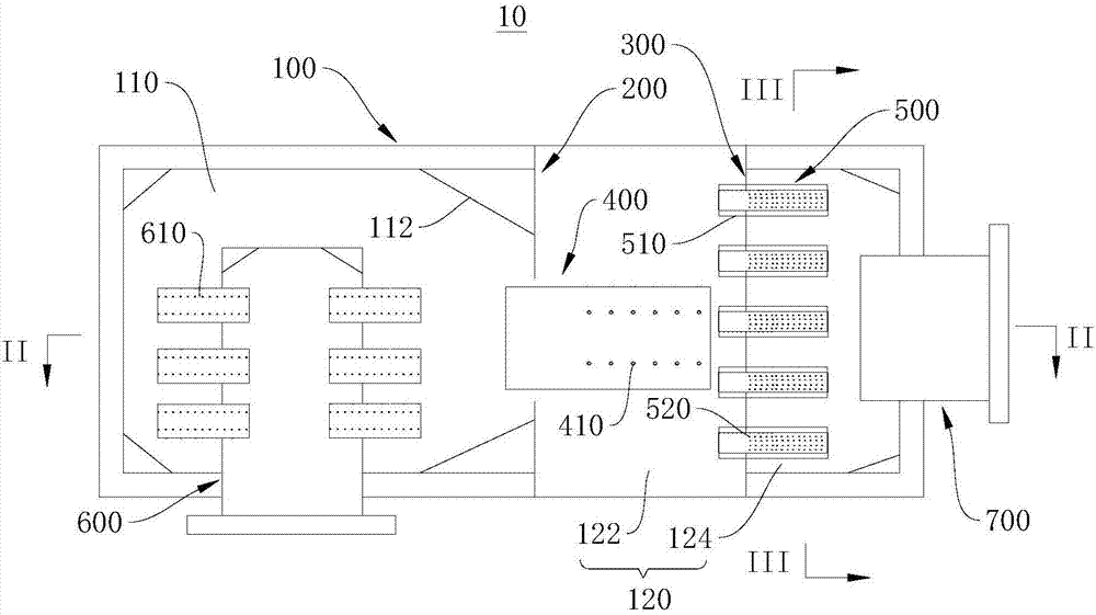 Sound damping device and engine unit