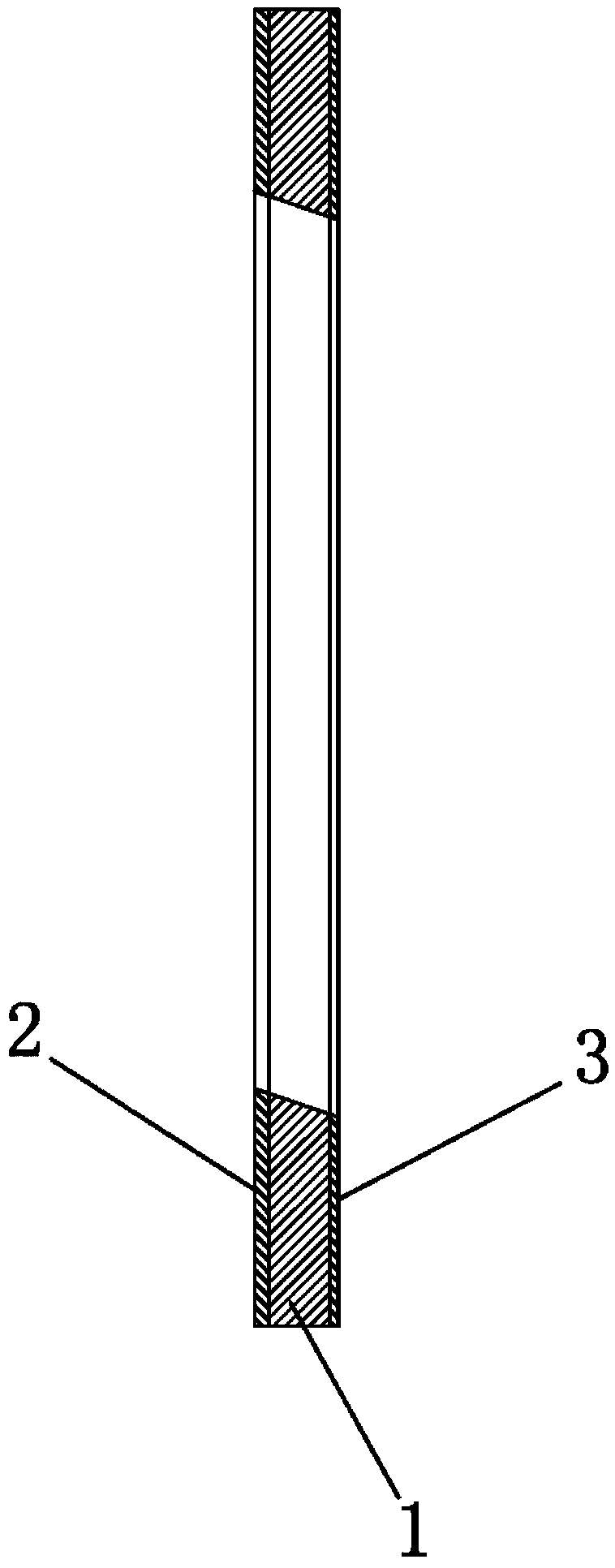 Beveled foam and production method thereof