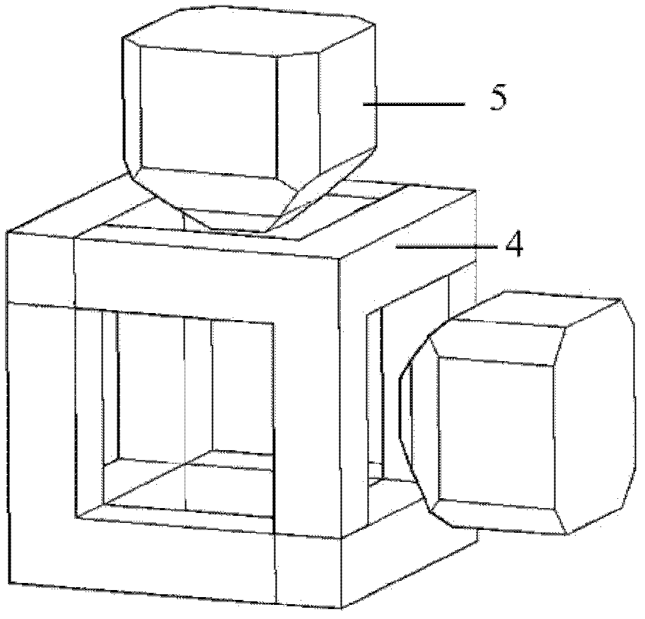 Ultra-high pressure device based on hinged-type hexahedral press