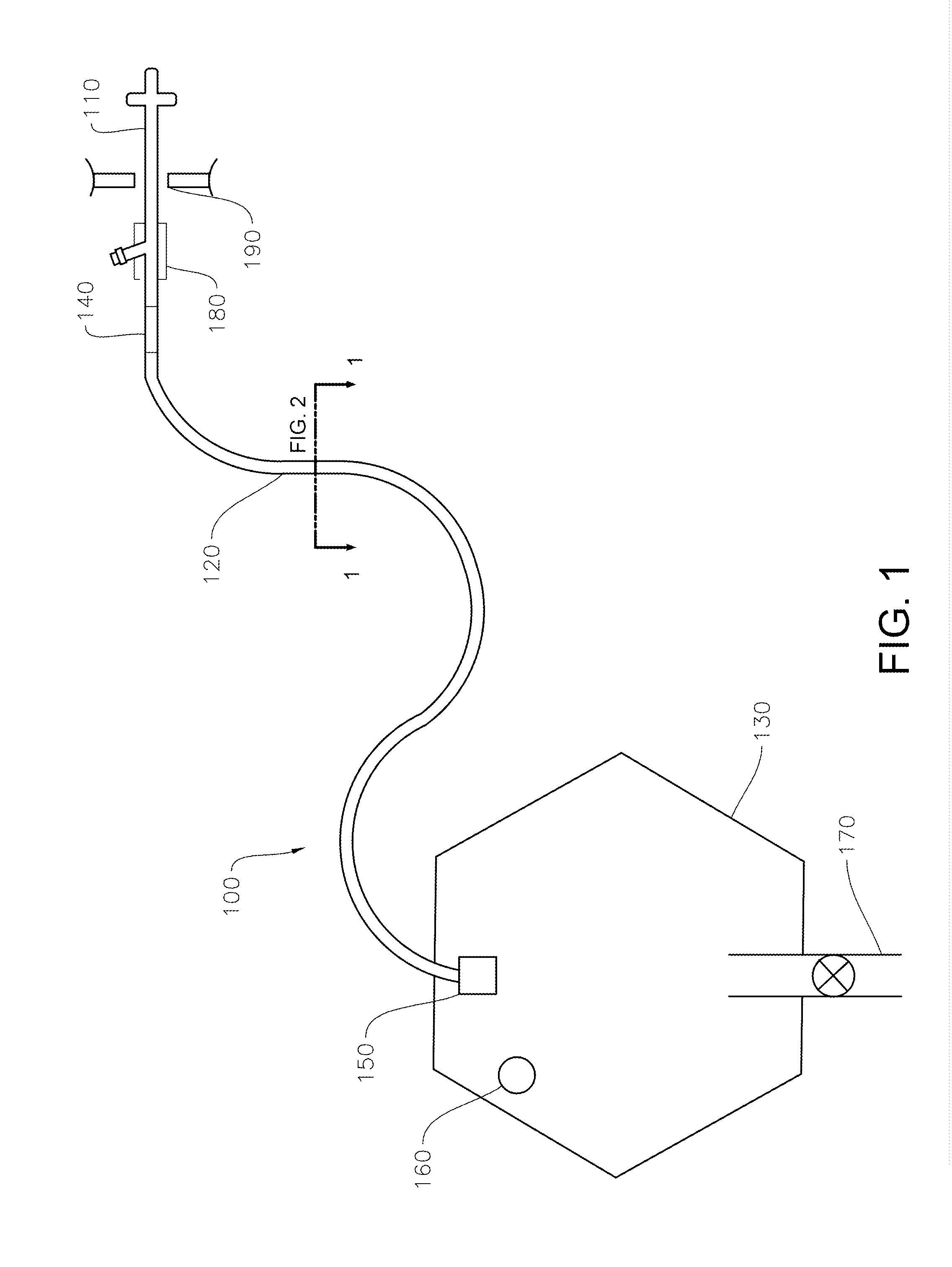 Gravity urinary drainage system