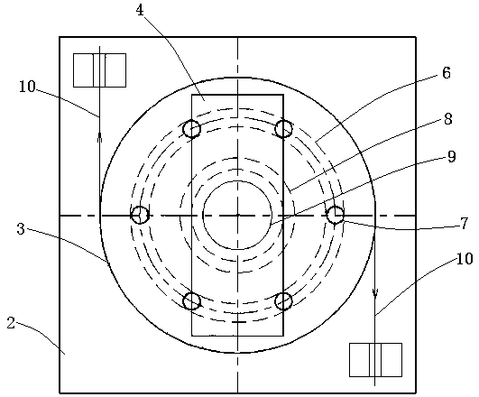 Composite support bridge plane rotating system