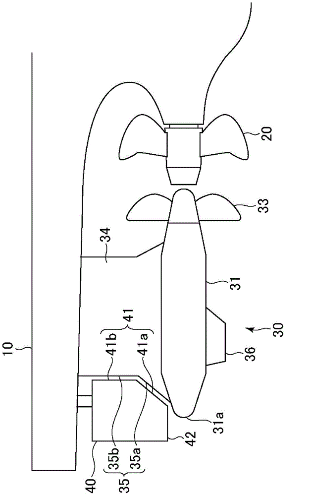 Contra-rotating propeller propulsion-type ship