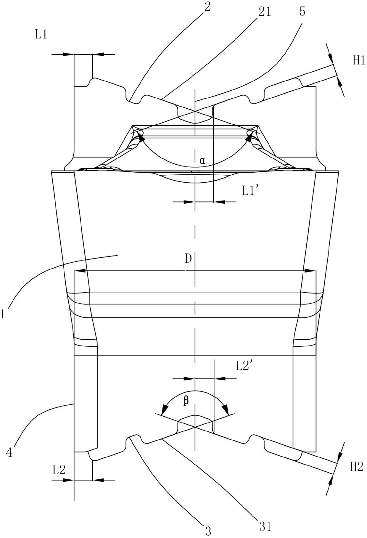 Blade for carrying out groove processing and cutting