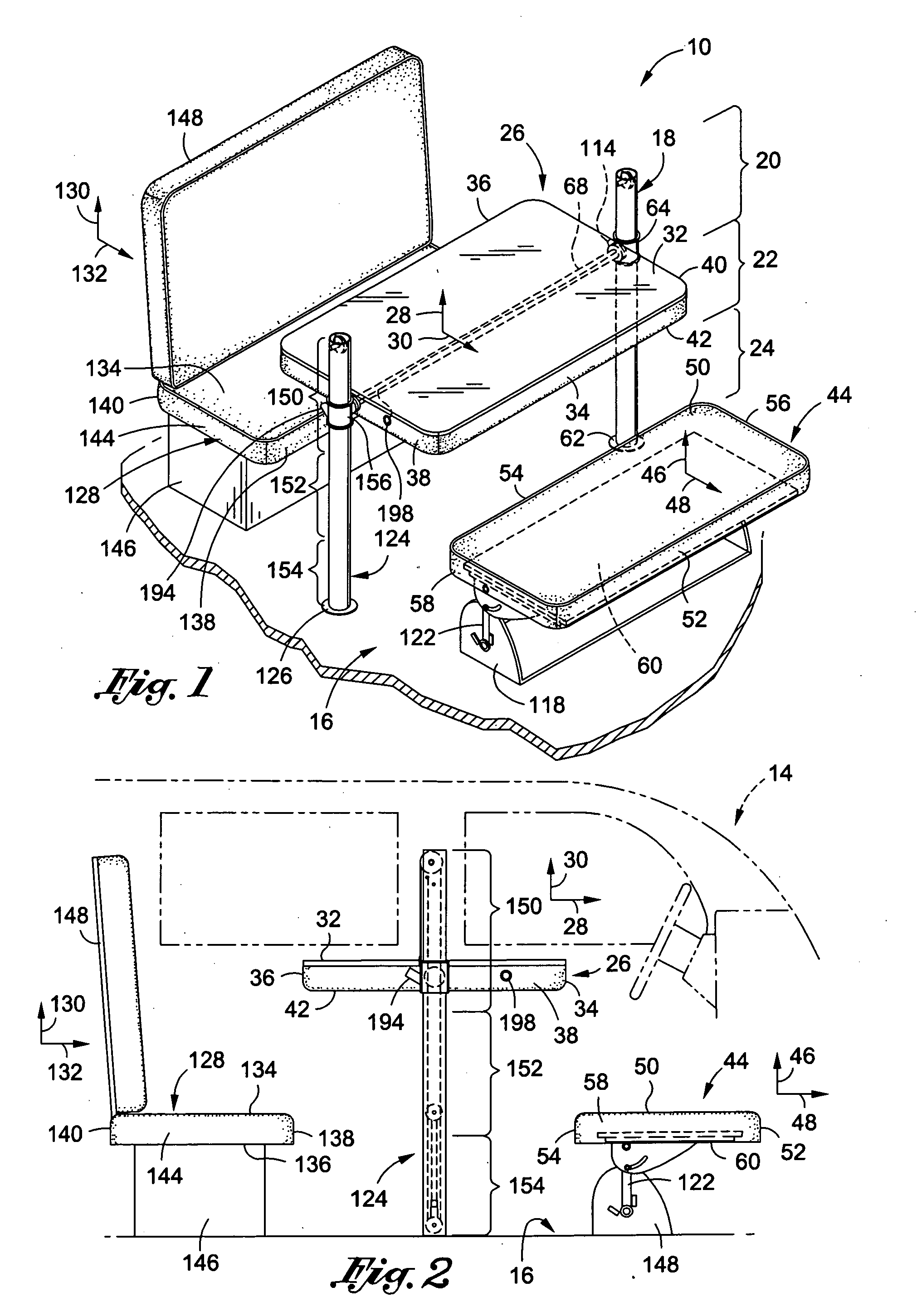 Multi purpose vehicle furniture system