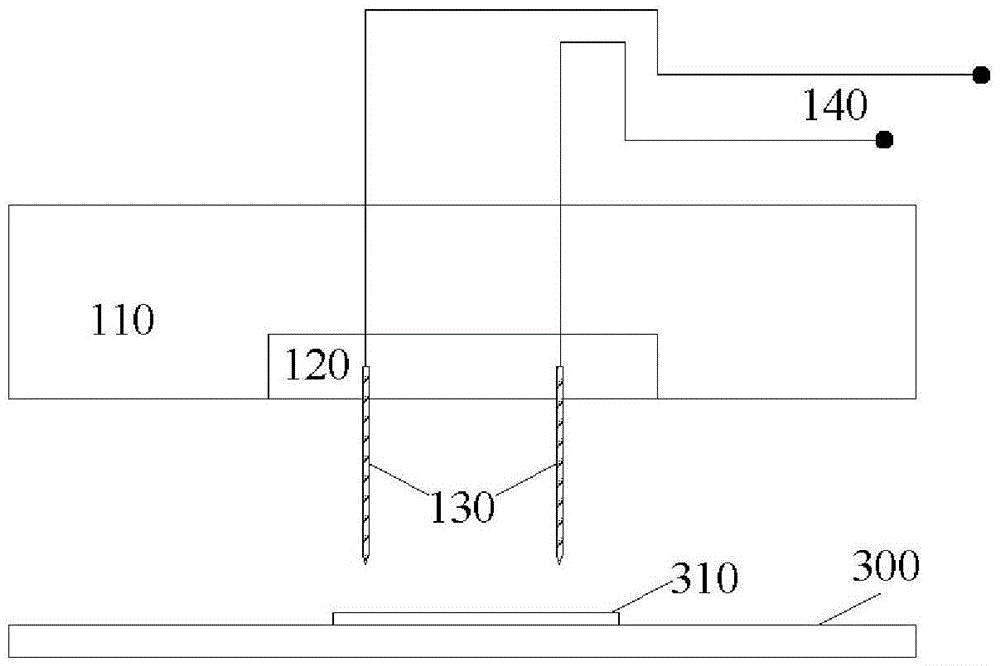 Non-contact probe signal loading device