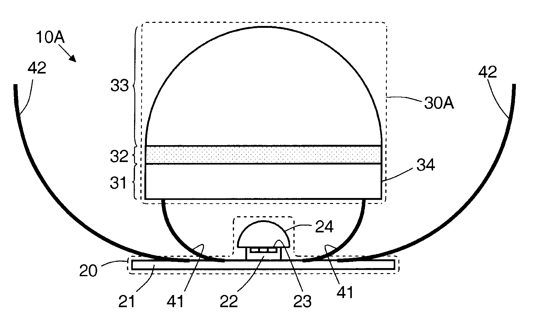 Remote phosphor LED illumination system