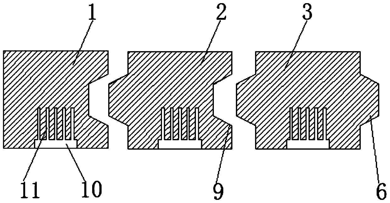 Novel bearing platform structure and construction method